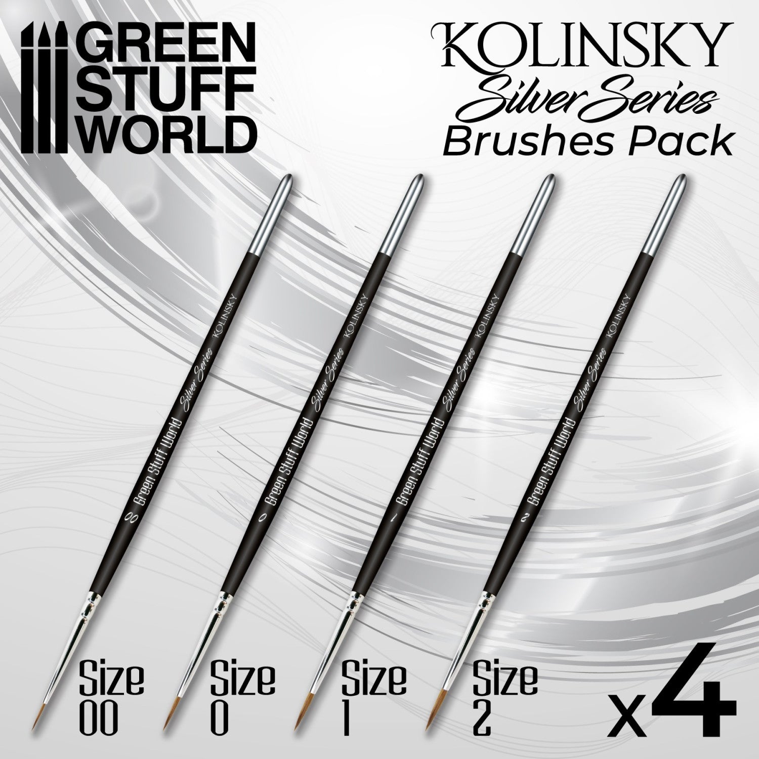 Silver Series Paint Brush Set - Green Stuff World - Card Brawlers | Quebec | Canada |
