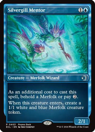 Silvergill Mentor (PPECL-403) - Promo Pack: Lorwyn Eclipsed - Card Brawlers