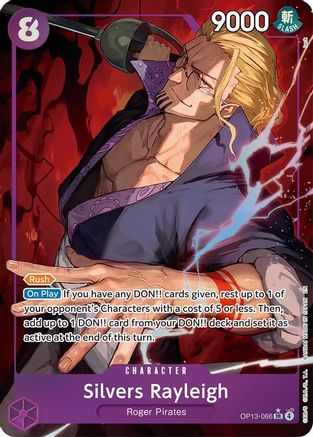 Silvers Rayleigh (Alternate Art) (OP13-066) - Carrying On His Will Foil - Card Brawlers