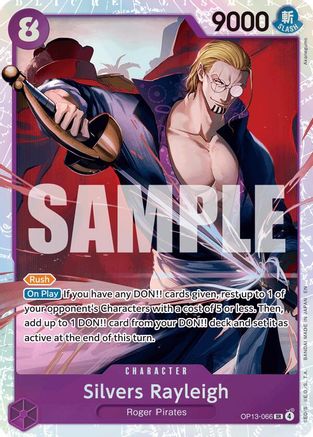 Silvers Rayleigh (OP13-066) - Carrying On His Will Foil - Card Brawlers