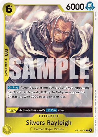 Silvers Rayleigh (OP14-108) - The Azure Sea's Seven Foil - Card Brawlers