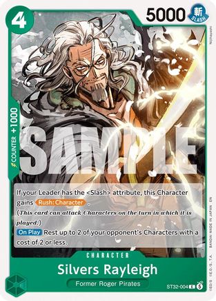 Silvers Rayleigh (ST32-004) - Starter Deck 32: GREEN Roronoa Zoro - Card Brawlers