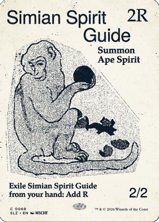 Simian Spirit Guide (0068) (SLZ-068) - Secret Lair x MSCHF: The Zeta Set - Card Brawlers