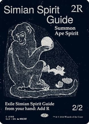 Simian Spirit Guide (0189) (SLZ-189) - Secret Lair x MSCHF: The Zeta Set - Card Brawlers
