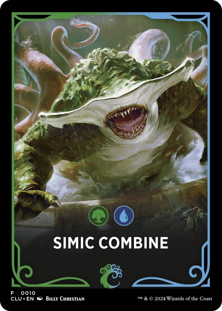 Simic Combine Theme Card [Ravnica: Clue Edition Tokens] - Card Brawlers