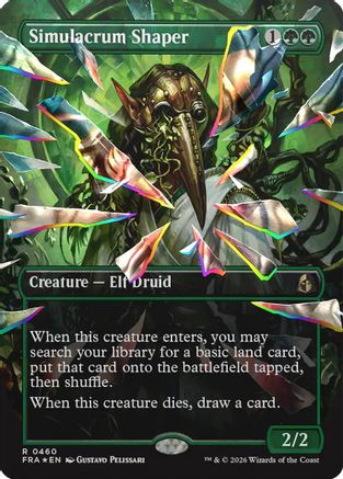 Simulacrum Shaper (Borderless) (Facet Foil) (FRA-460) - Reality Fracture Foil - Card Brawlers