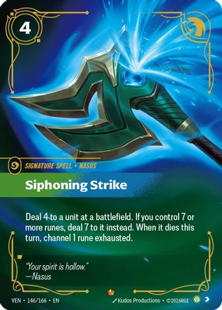 Siphoning Strike (146/166) - Vendetta Foil - Card Brawlers