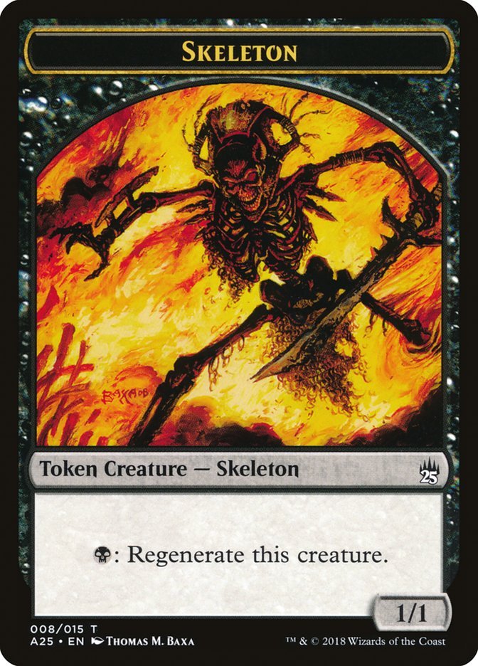 Skeleton Token [Masters 25 Tokens] - Card Brawlers
