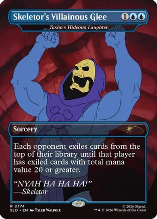 Skeletor's Villainous Glee - Tasha's Hideous Laughter (SLD-2774) - Secret Lair Drop Series - Card Brawlers