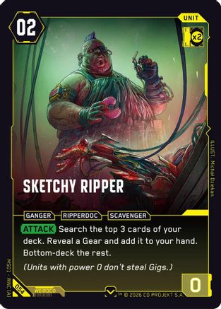 Sketchy Ripper (054) - Welcome to Night City Retail - Card Brawlers