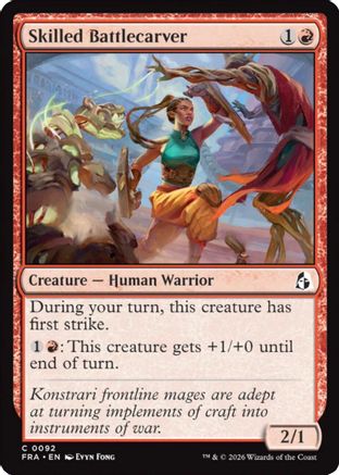 Skilled Battlecarver (FRA-092) - Reality Fracture - Card Brawlers