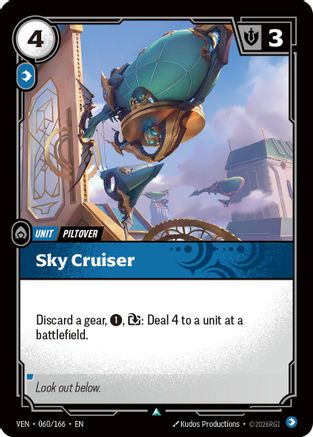 Sky Cruiser (060/166) - Vendetta Foil - Card Brawlers