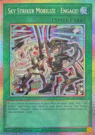 Sky Striker Mobilize - Engage! (Starlight Rare) (MAMO-EN039) - Magnificent Monsters 1st Edition - Card Brawlers