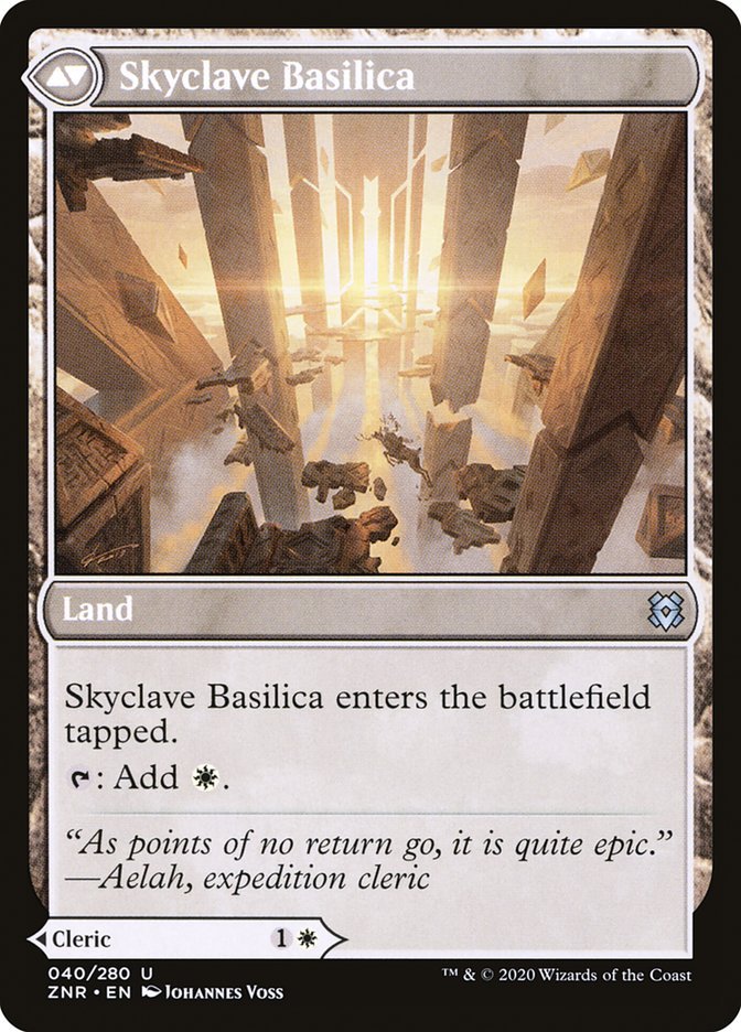 Skyclave Cleric // Skyclave Basilica [Zendikar Rising] - Card Brawlers