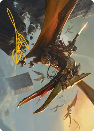 Skyhunter Strike Force Art Card (Gold-Stamped Signature) (ASONE-009) - Art Series: Phyrexia: All Will Be One - Card Brawlers