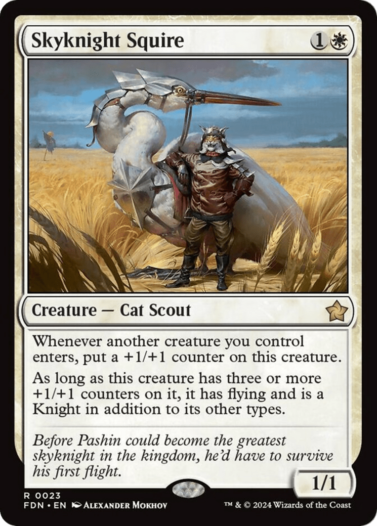 Skyknight Squire [Foundations] - Card Brawlers