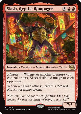 Slash, Reptile Rampager (TMT-108) - Teenage Mutant Ninja Turtles - Card Brawlers