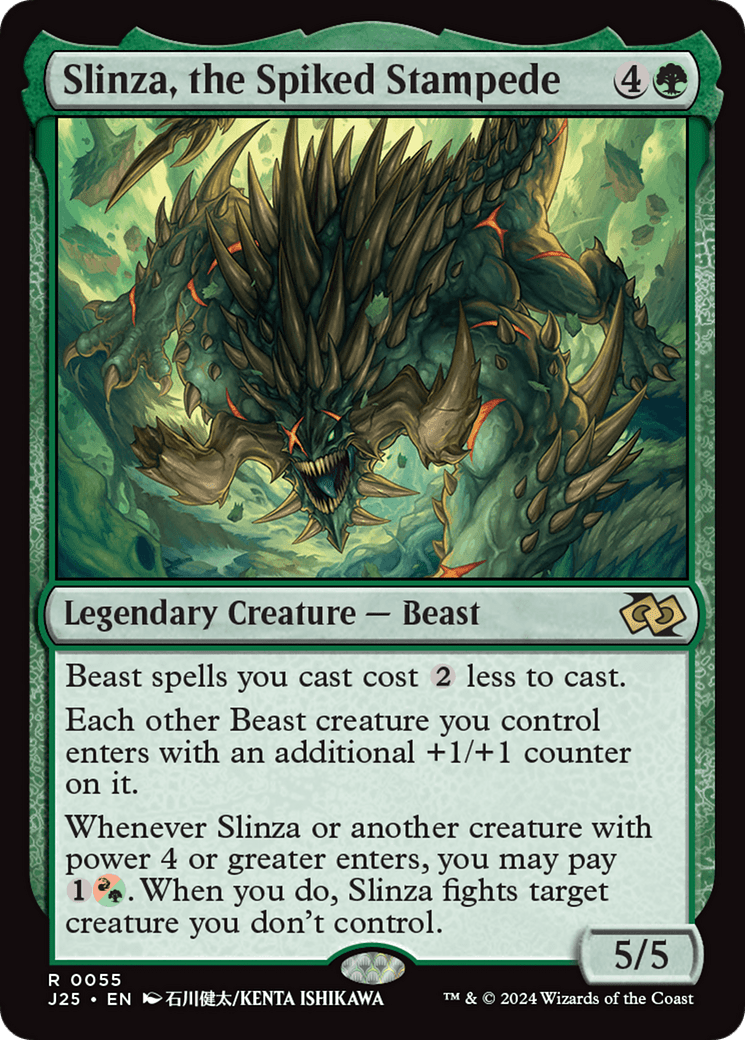 Slinza, the Spiked Stampede (Anime) [Foundations Jumpstart] - Card Brawlers
