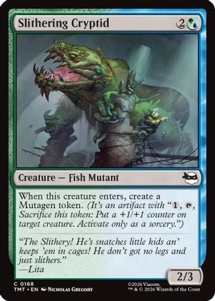 Slithering Cryptid (TMT-168) - Teenage Mutant Ninja Turtles Foil - Card Brawlers