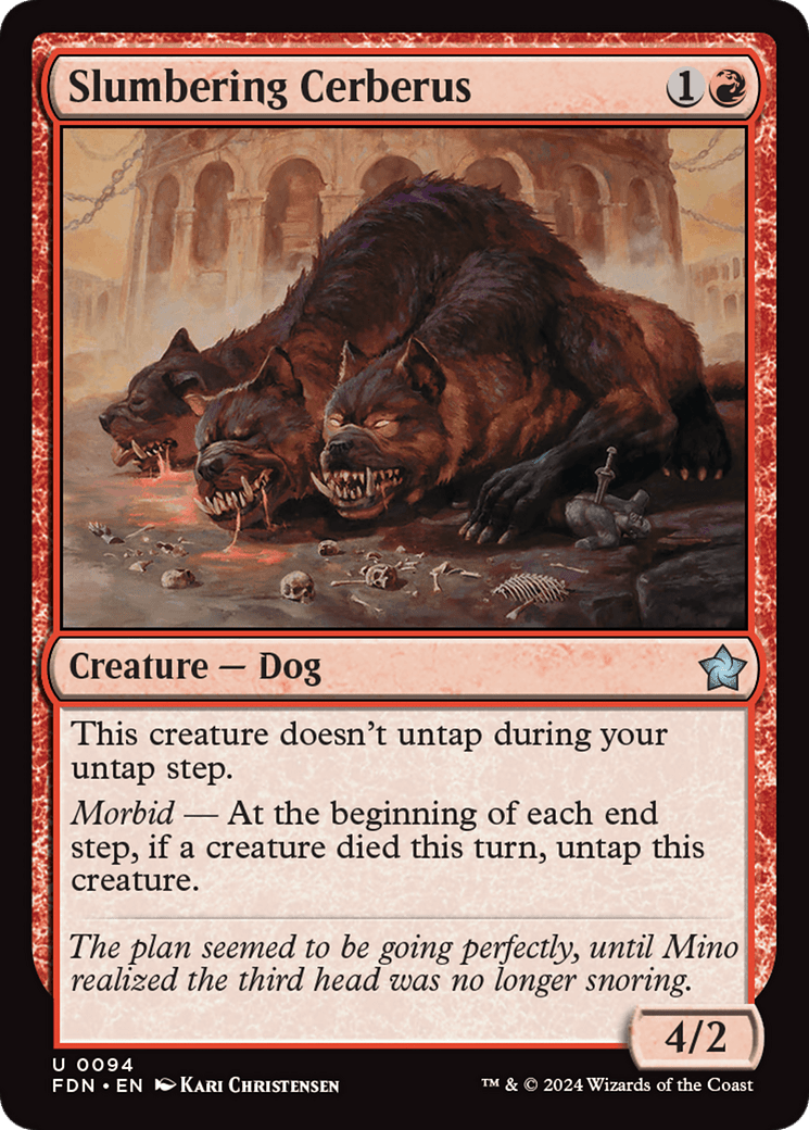 Slumbering Cerberus [Foundations] - Card Brawlers