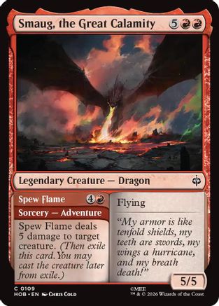 Smaug, the Great Calamity (HOB-109) - The Hobbit - Card Brawlers