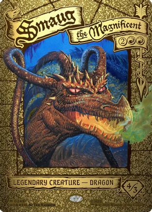 Smaug the Magnificent (Borderless) (HOB-249) - The Hobbit Foil - Card Brawlers