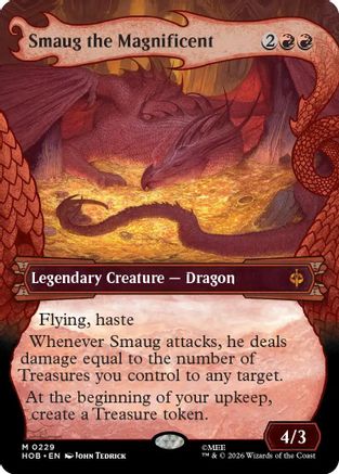 Smaug the Magnificent (Showcase) (HOB-229) - The Hobbit Foil - Card Brawlers