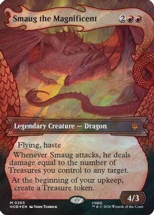 Smaug the Magnificent (Showcase) (Surge Foil) (HOB-265) - The Hobbit Foil - Card Brawlers