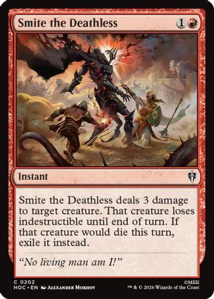 Smite the Deathless (HOC-202) - The Hobbit: Eternal-Legal - Card Brawlers