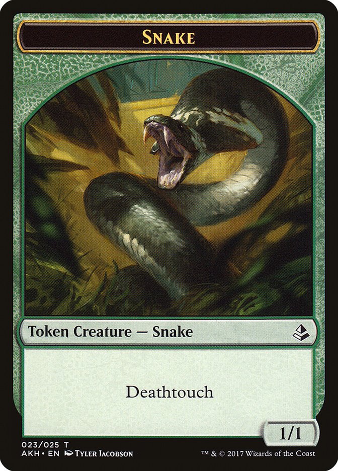 Snake Token [Amonkhet Tokens] - Card Brawlers