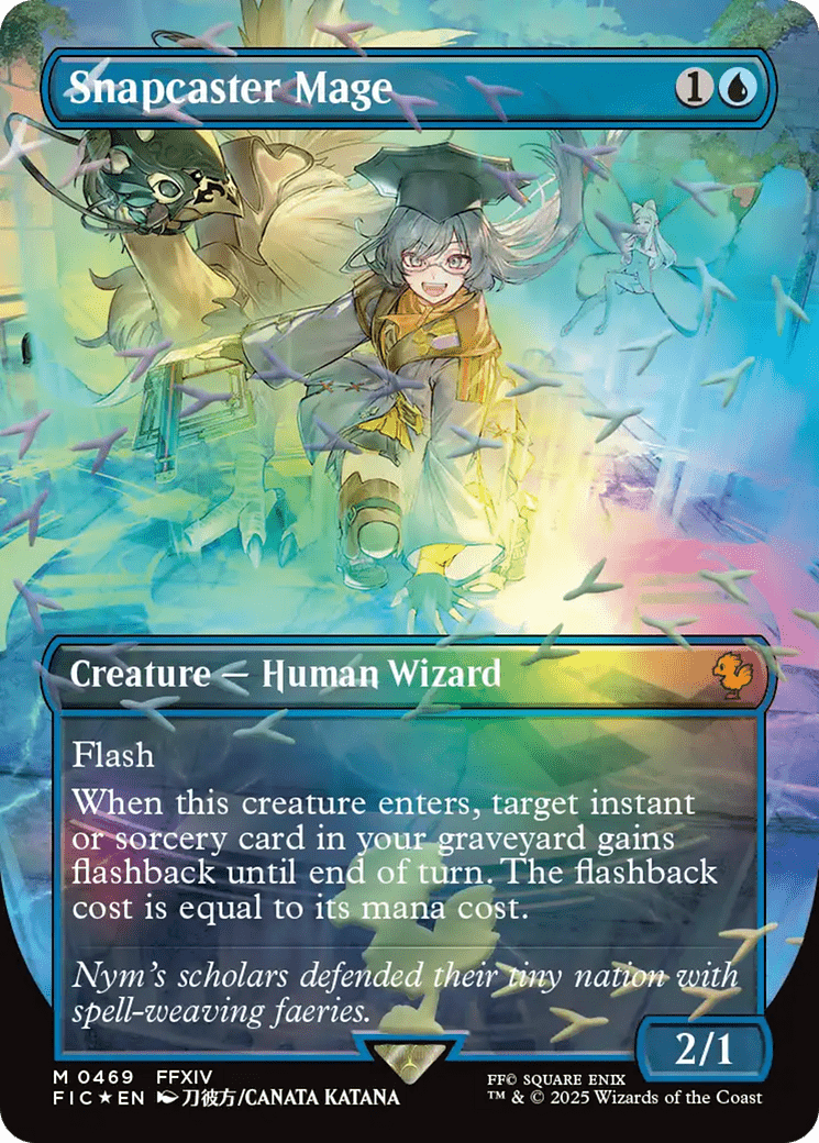 Snapcaster Mage (Borderless) (Chocobo Track Foil) [FINAL FANTASY Commander] - Card Brawlers
