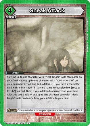 Sneak Attack (UEX07BT/AOT-2-061) - UEX07BT Attack on Titan Vol 2 - Card Brawlers