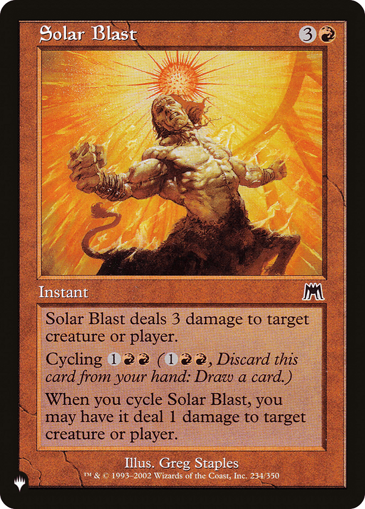 Solar Blast [The List] - Card Brawlers