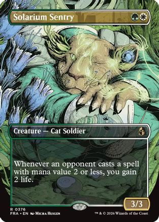 Solarium Sentry (Borderless) (FRA-376) - Reality Fracture Foil - Card Brawlers
