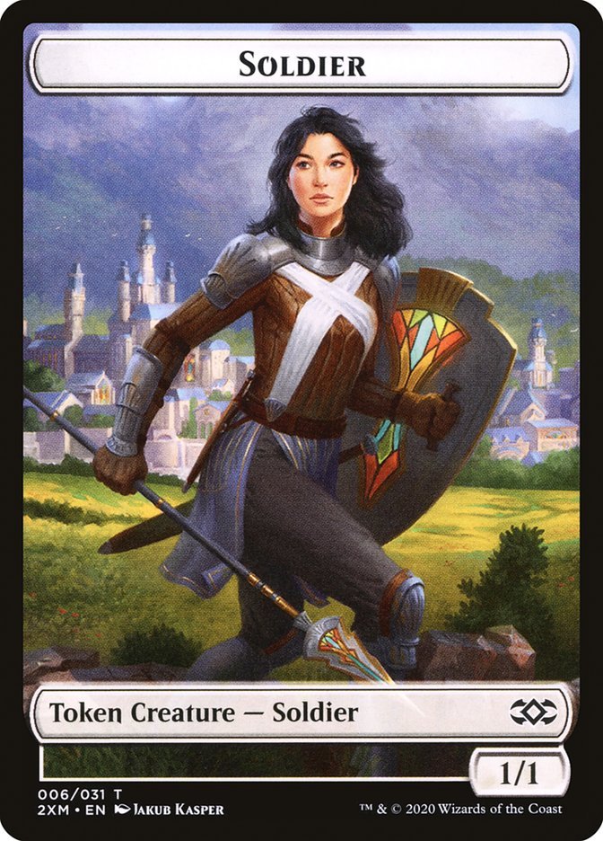 Soldier Token [Double Masters Tokens] - Card Brawlers