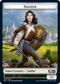 Soldier // Treasure Double - Sided Token [Core Set 2021 Tokens] - Card Brawlers
