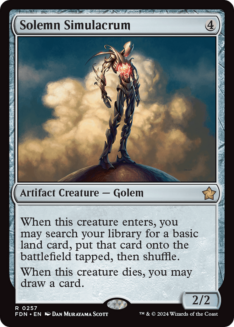 Solemn Simulacrum [Foundations] - Card Brawlers