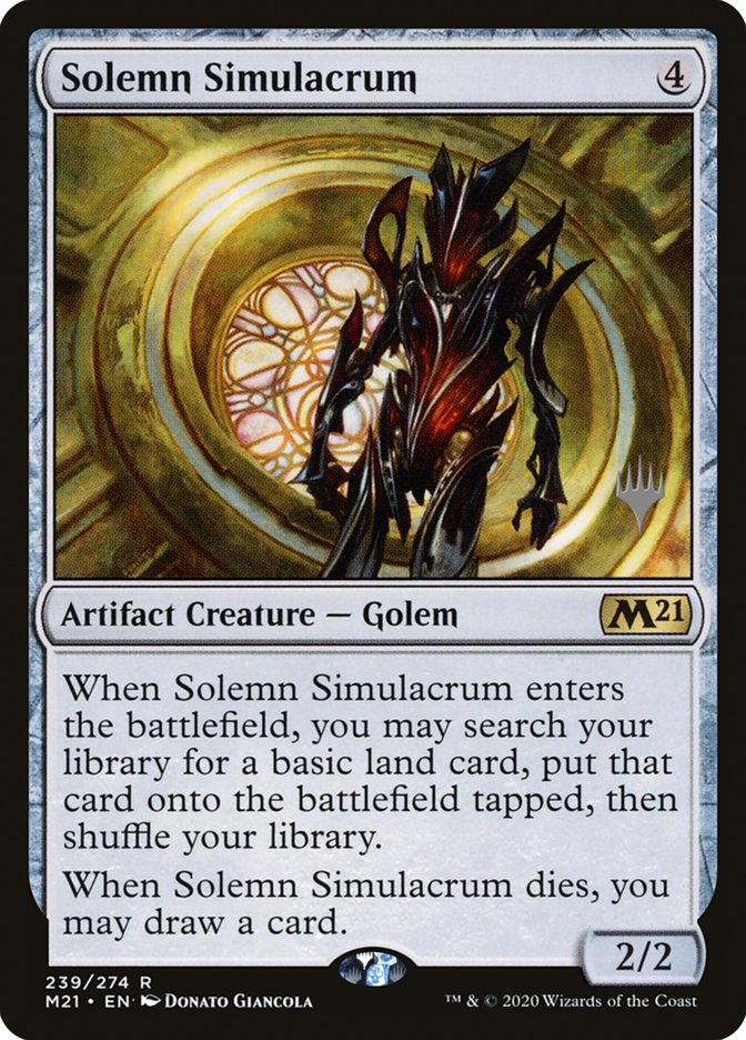 Solemn Simulacrum (Promo Pack) [Core Set 2021 Promos] - Card Brawlers