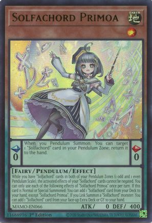 Solfachord Primoa (MAMO-EN066) - Magnificent Monsters 1st Edition - Card Brawlers
