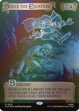 Solve the Equation (2570) (Out Of Sight Foil) (SLD-2570) - Secret Lair Drop Series Foil - Card Brawlers