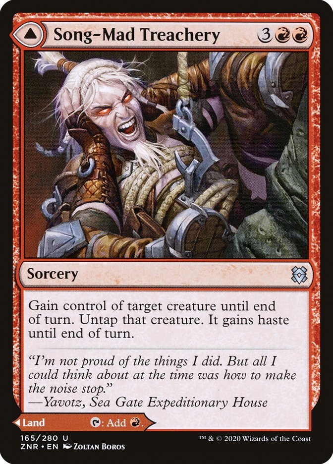 Song - Mad Treachery // Song - Mad Ruins [Zendikar Rising] - Card Brawlers
