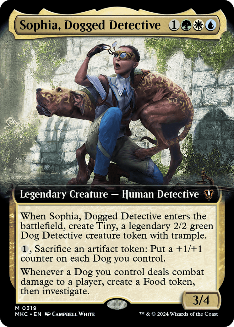 Sophia, Dogged Detective (Extended Art) [Murders at Karlov Manor Commander] - Card Brawlers