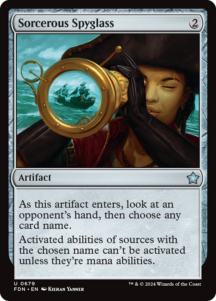 Sorcerous Spyglass [Foundations] - Card Brawlers