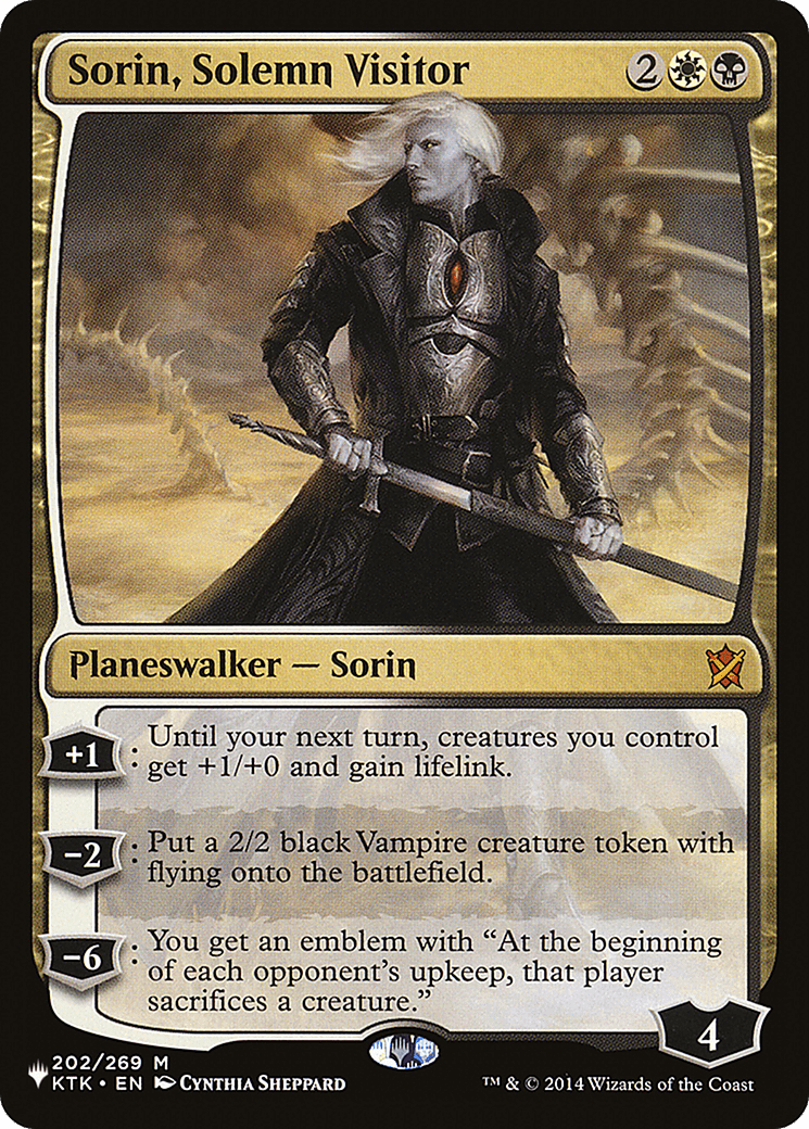 Sorin, Solemn Visitor [The List] - Card Brawlers