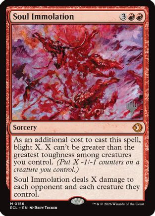 Soul Immolation (PPECL-156) - Promo Pack: Lorwyn Eclipsed - Card Brawlers