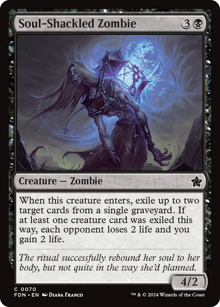 Soul - Shackled Zombie [Foundations] - Card Brawlers