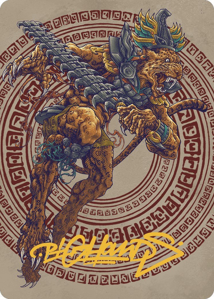 Sovereign Okinec Ahau Art Card (Gold - Stamped Signature) [The Lost Caverns of Ixalan Art Series] - Card Brawlers