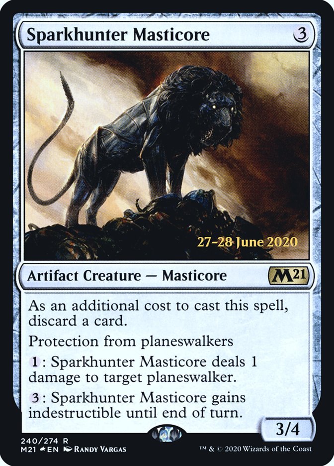 Sparkhunter Masticore [Core Set 2021 Prerelease Promos] - Card Brawlers