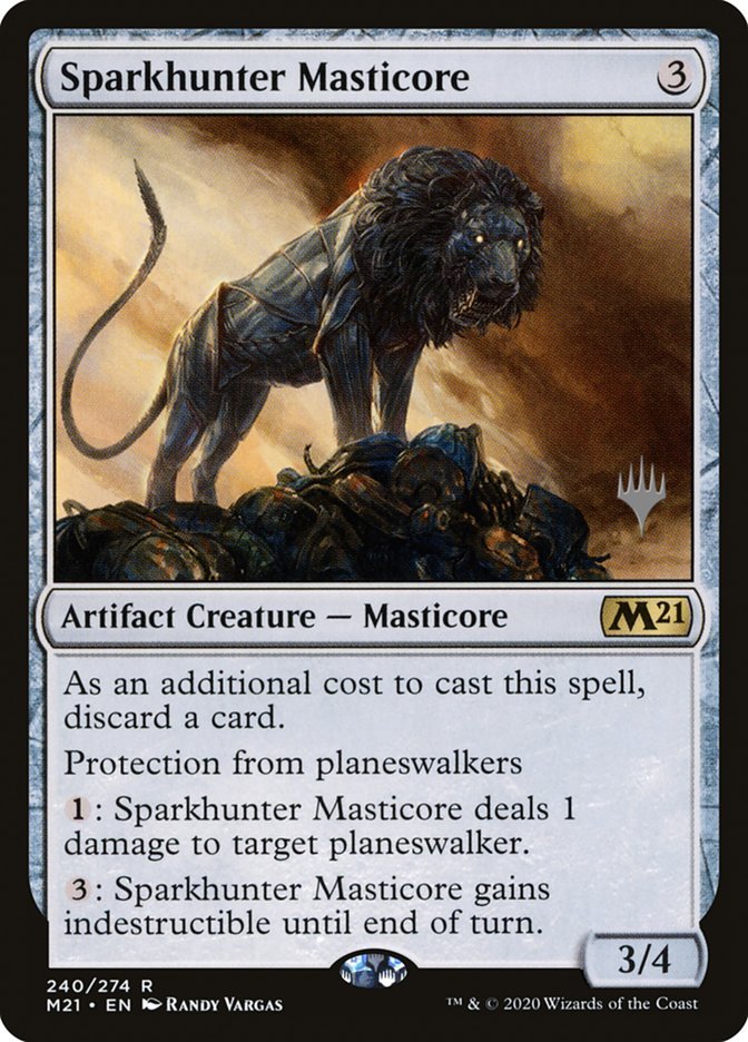 Sparkhunter Masticore (Promo Pack) [Core Set 2021 Promos] - Card Brawlers