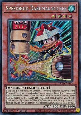 Speedroid Darumaknocker (Secret Rare) (LAVD-ENS15) - Legendary Arc-V Decks 1st Edition - Card Brawlers